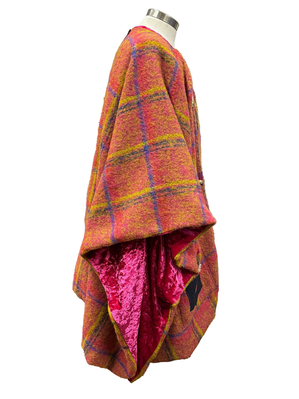 Amy Page DeBlasio Shawls and Kimonos Plaid Wool Kimono Shawl