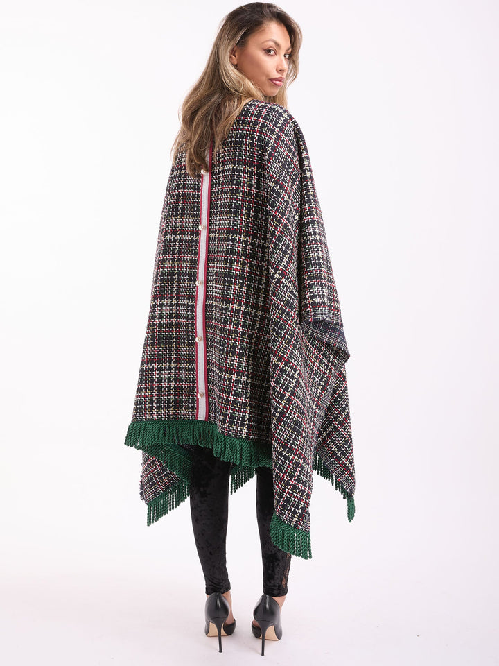 Amy Page DeBlasio Shawls and Kimonos Tweed Shawl Wrap