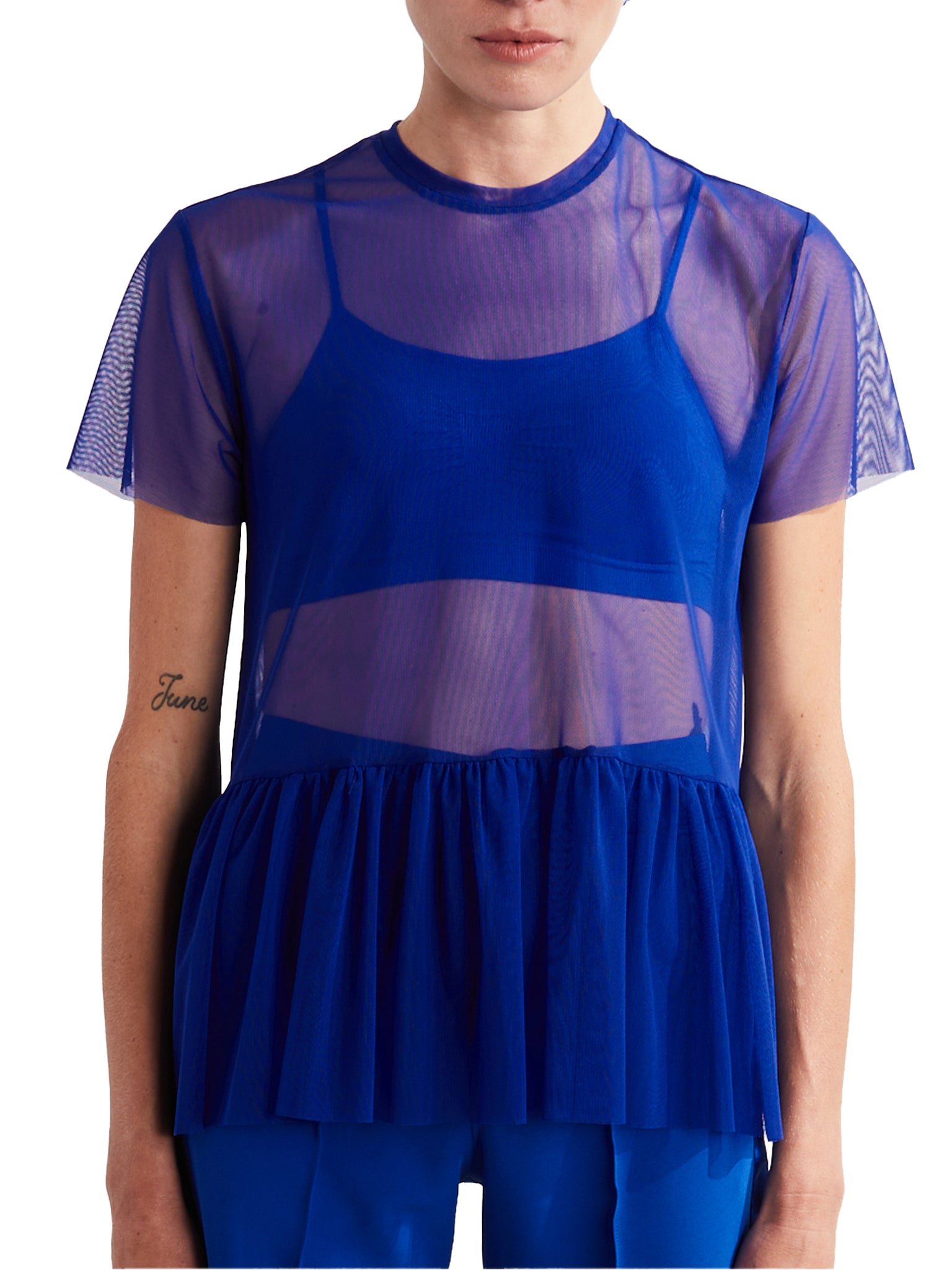 ànuke online store（アンヌーク） / Sheer Peplum TopsSheer