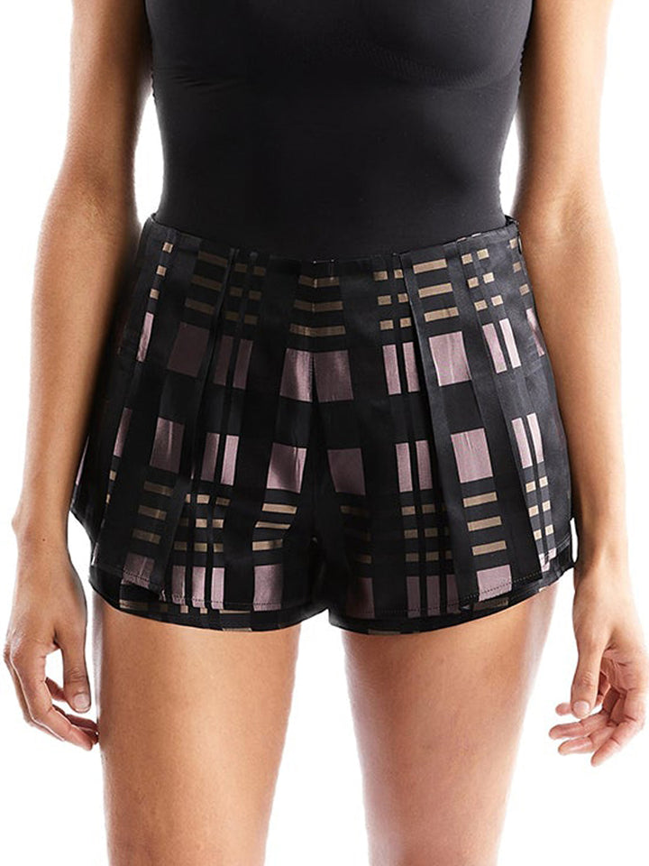 Pleated Shorts in Plaid (25% OFF)