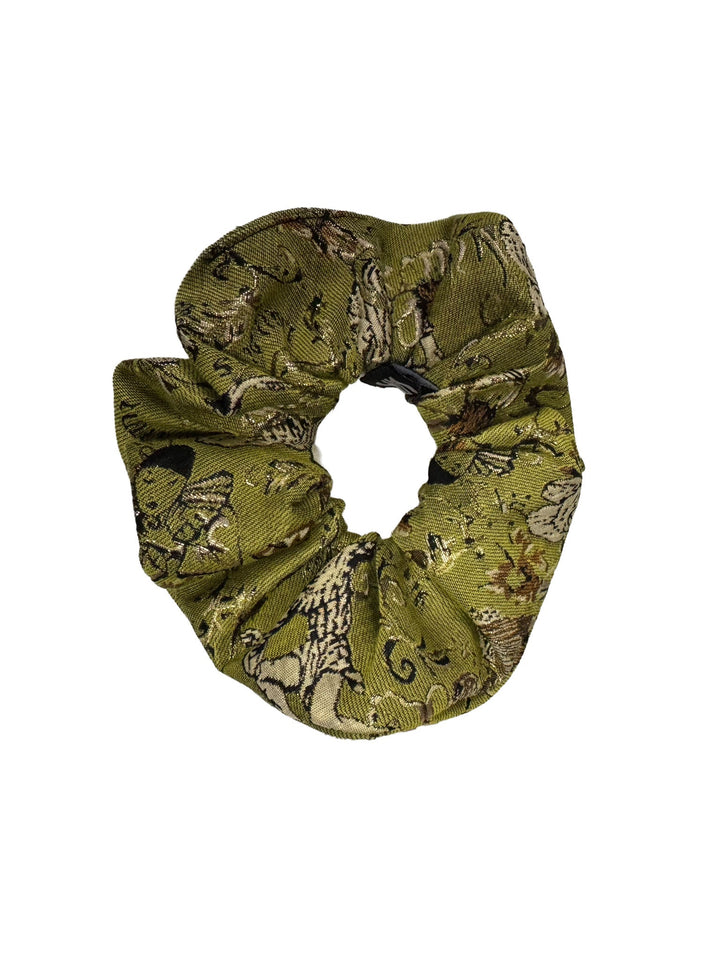 Amy Page DeBlasio Scrunchie Chinoiserie Jacquard No Waste Scrunchie