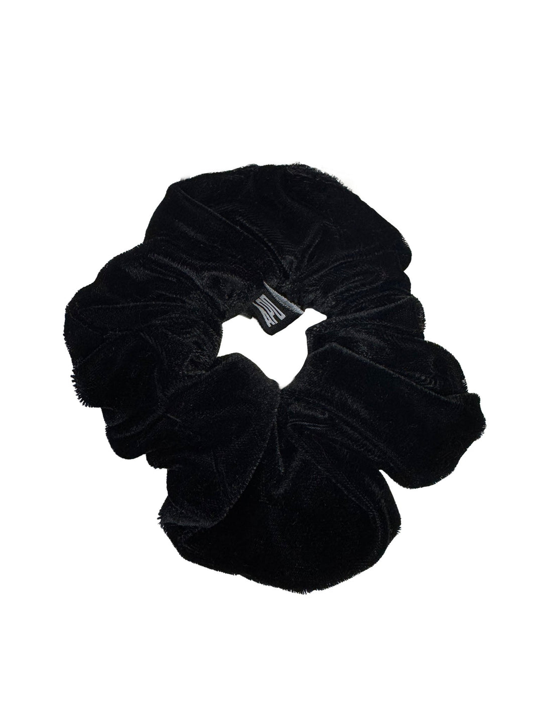 Amy Page DeBlasio Scrunchie Black Velvet No Waste Scrunchie
