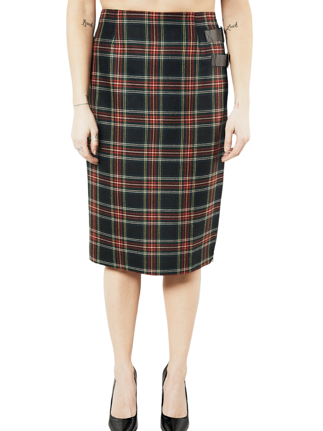 Plaid Pencil Skirt (50% OFF)