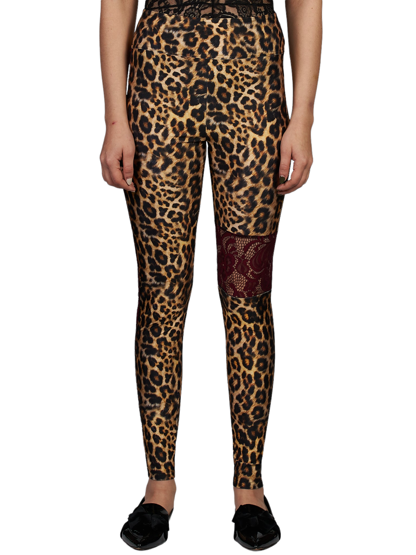 Leggings in Leopard Print and Lace – Amy Page DeBlasio