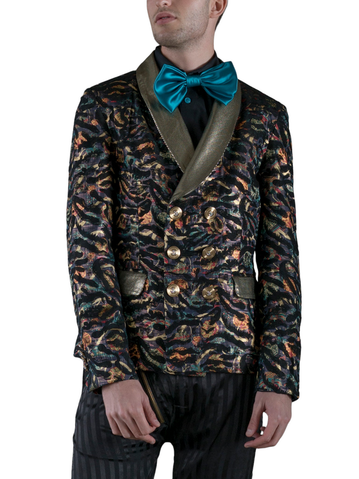Multicolor Brocade Suit Jacket (40% OFF)