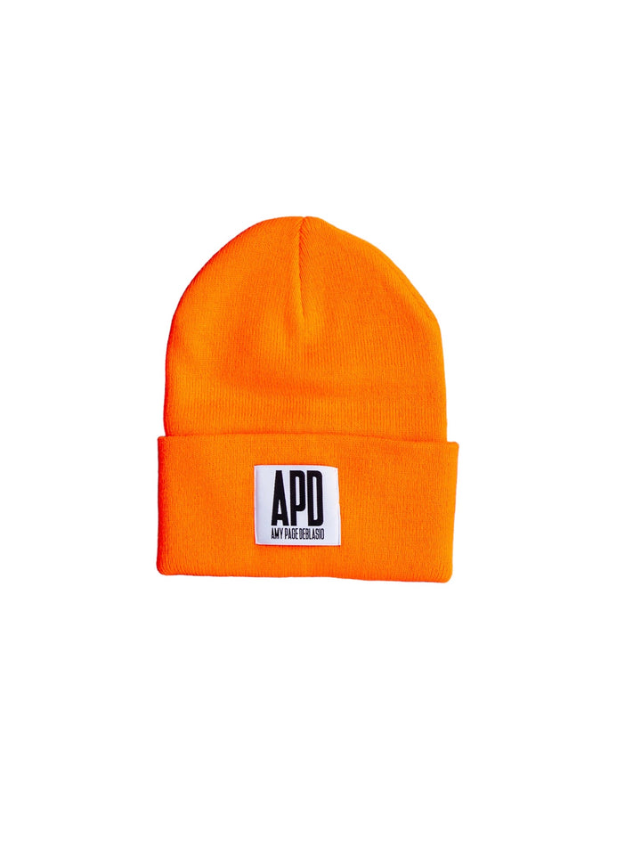 Beanie in Orange with Logo Tag (more colors available)
