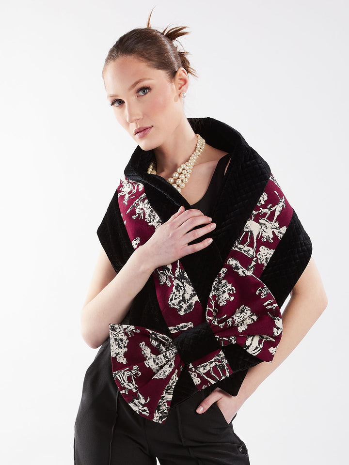 Elegant and bold women’s bow scarf