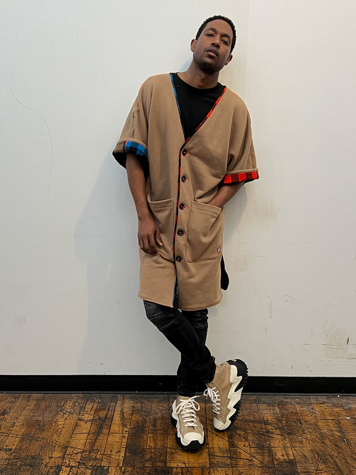 Unisex Reversible Button-Down kimono
