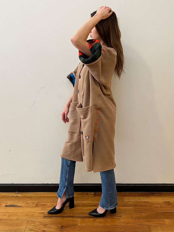 Unisex Reversible Button-Down kimono