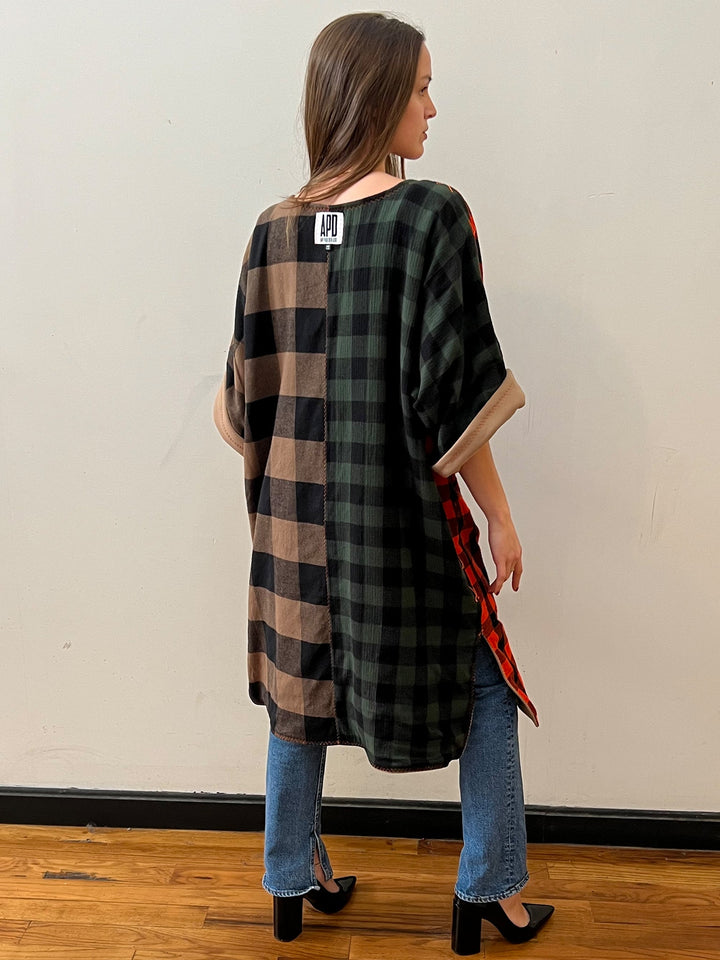 Unisex Reversible Button-Down kimono