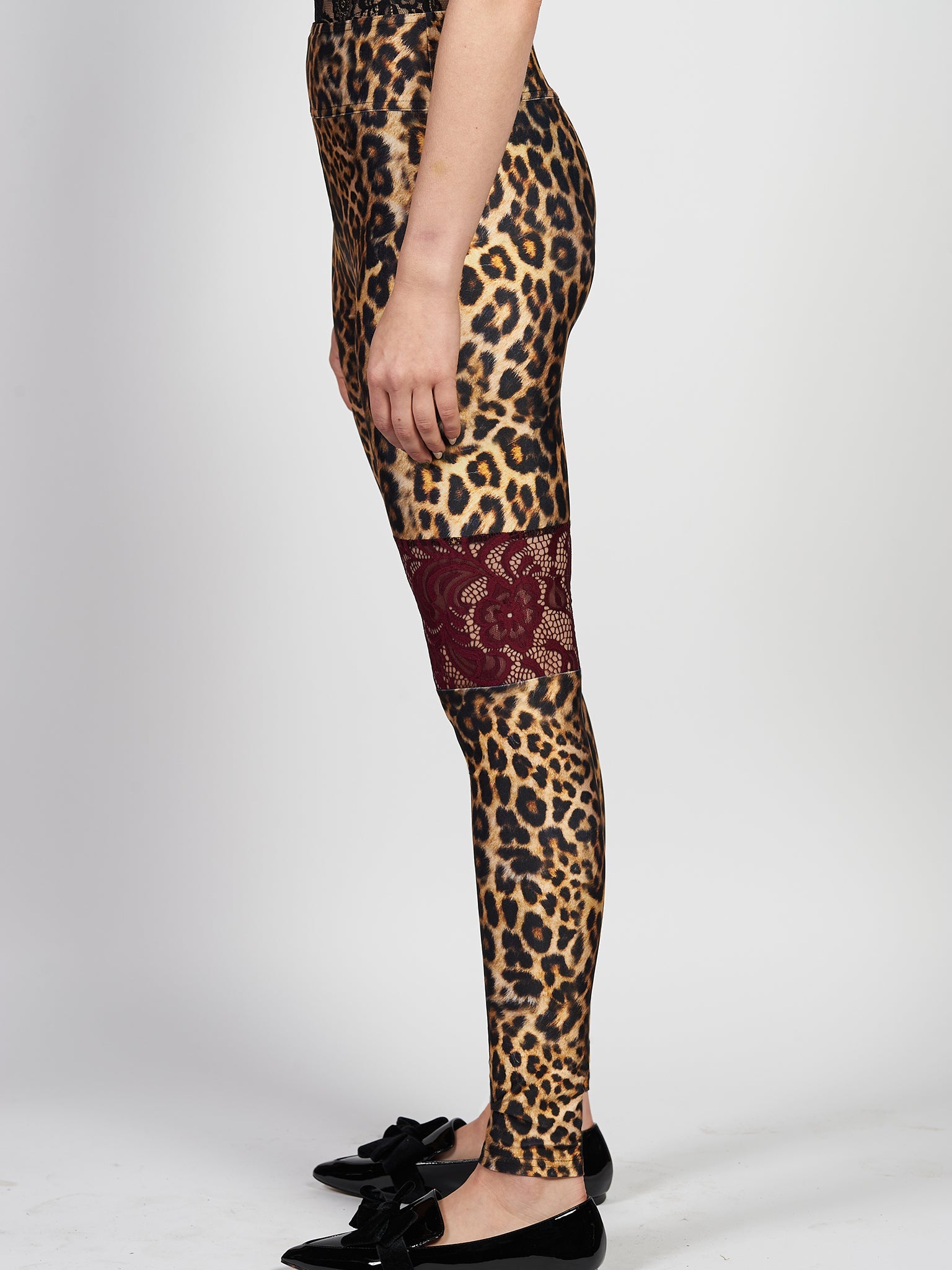 Velvet leopard hotsell print leggings