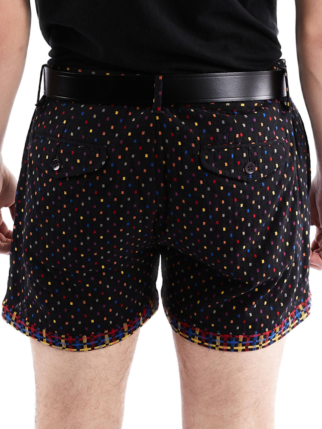Multicolor Double Cloth Shorts (40% OFF)