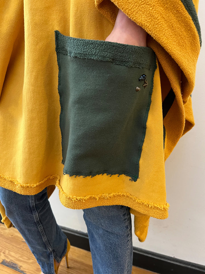 Vintage Terry Bow Poncho (30% OFF)