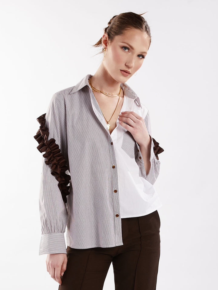 Elevated pinstripe button down 