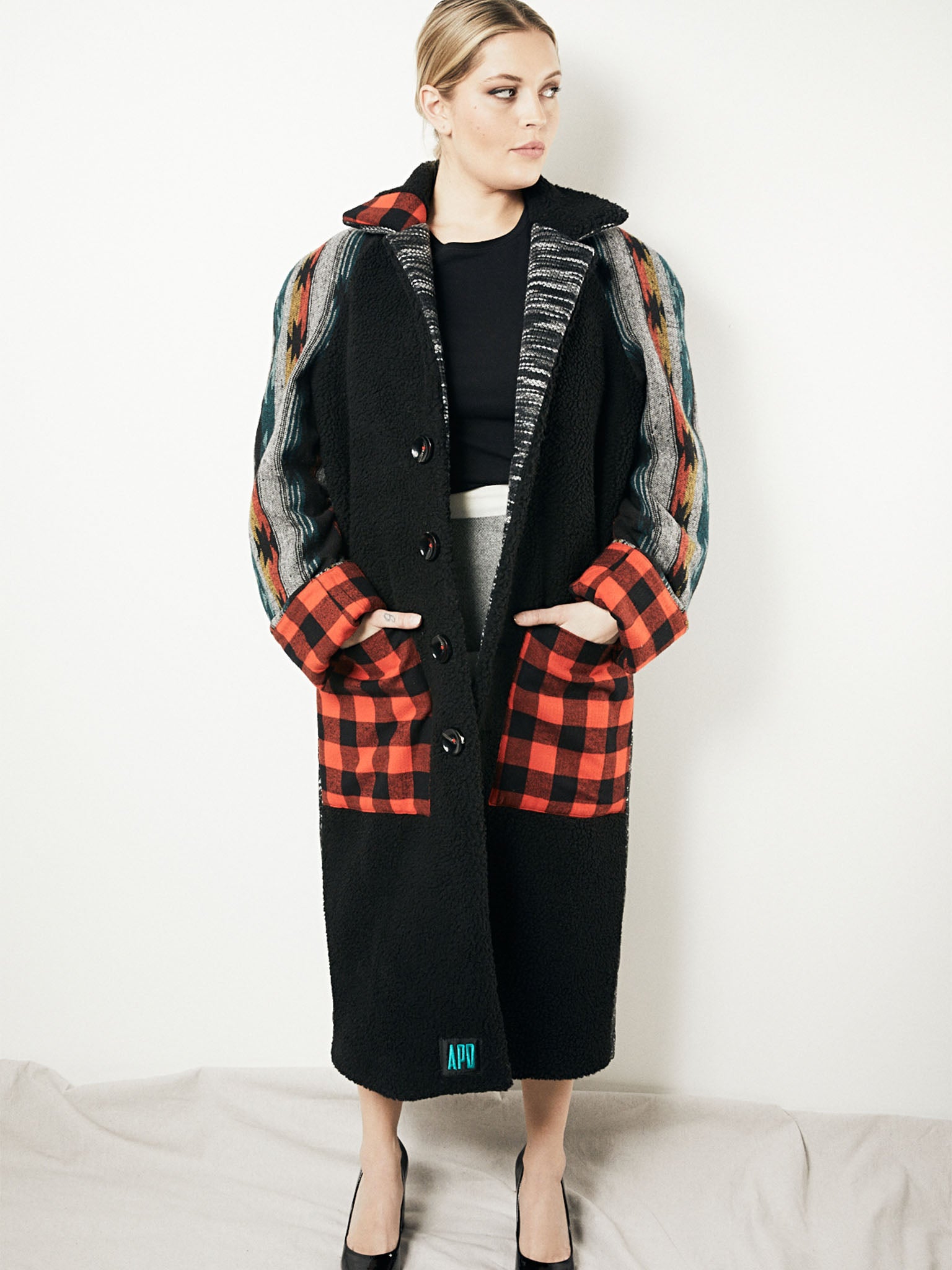 Unisex Wool Patchwork Trench Coat – Amy Page DeBlasio